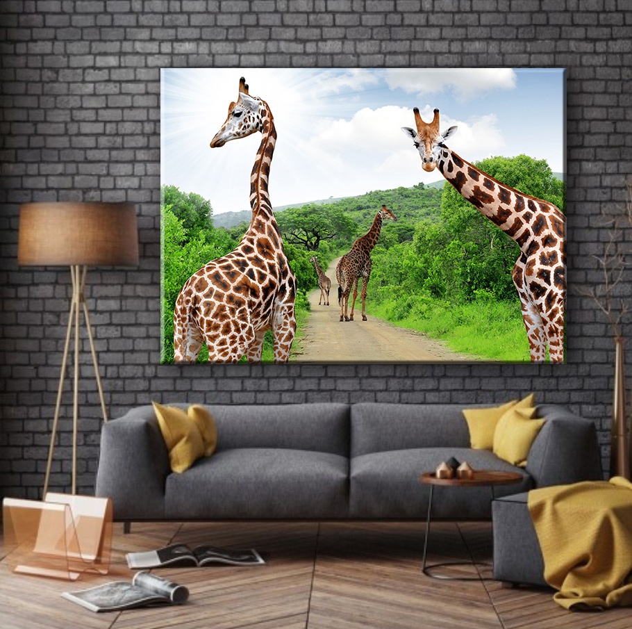 girafe Tableau décoratif imprimé
