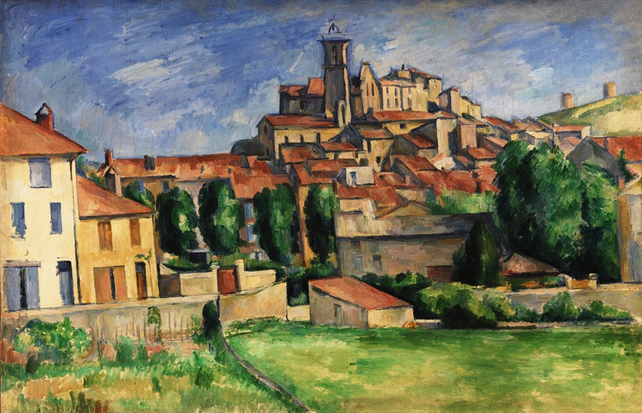 Tableau Paysage imprimé sur toile Paul Cézanne