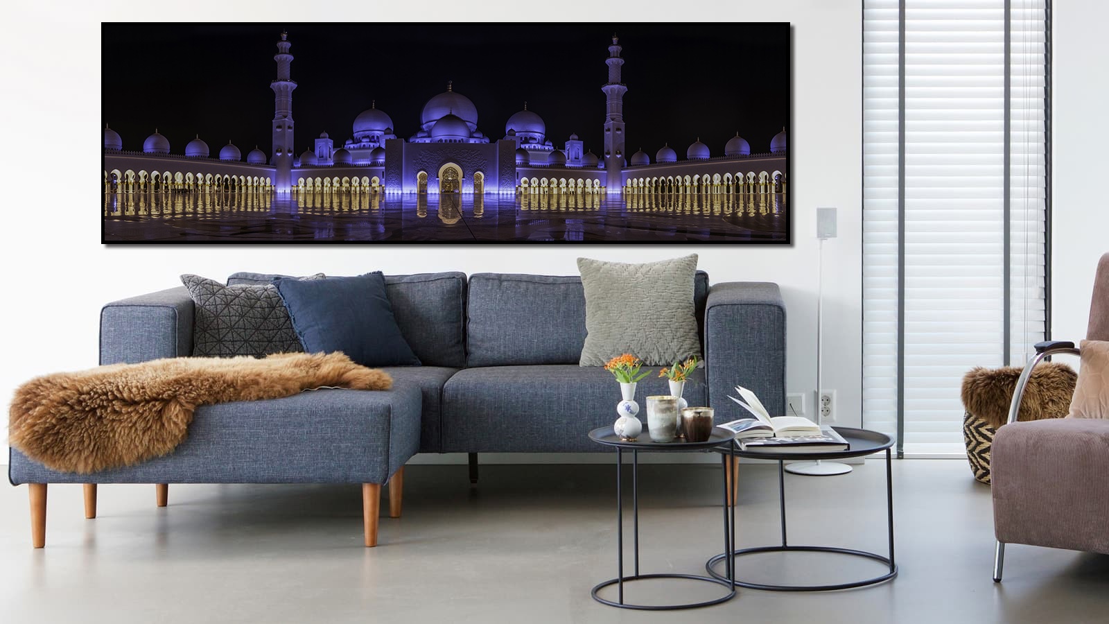 Tableau d'art panoramique Purple