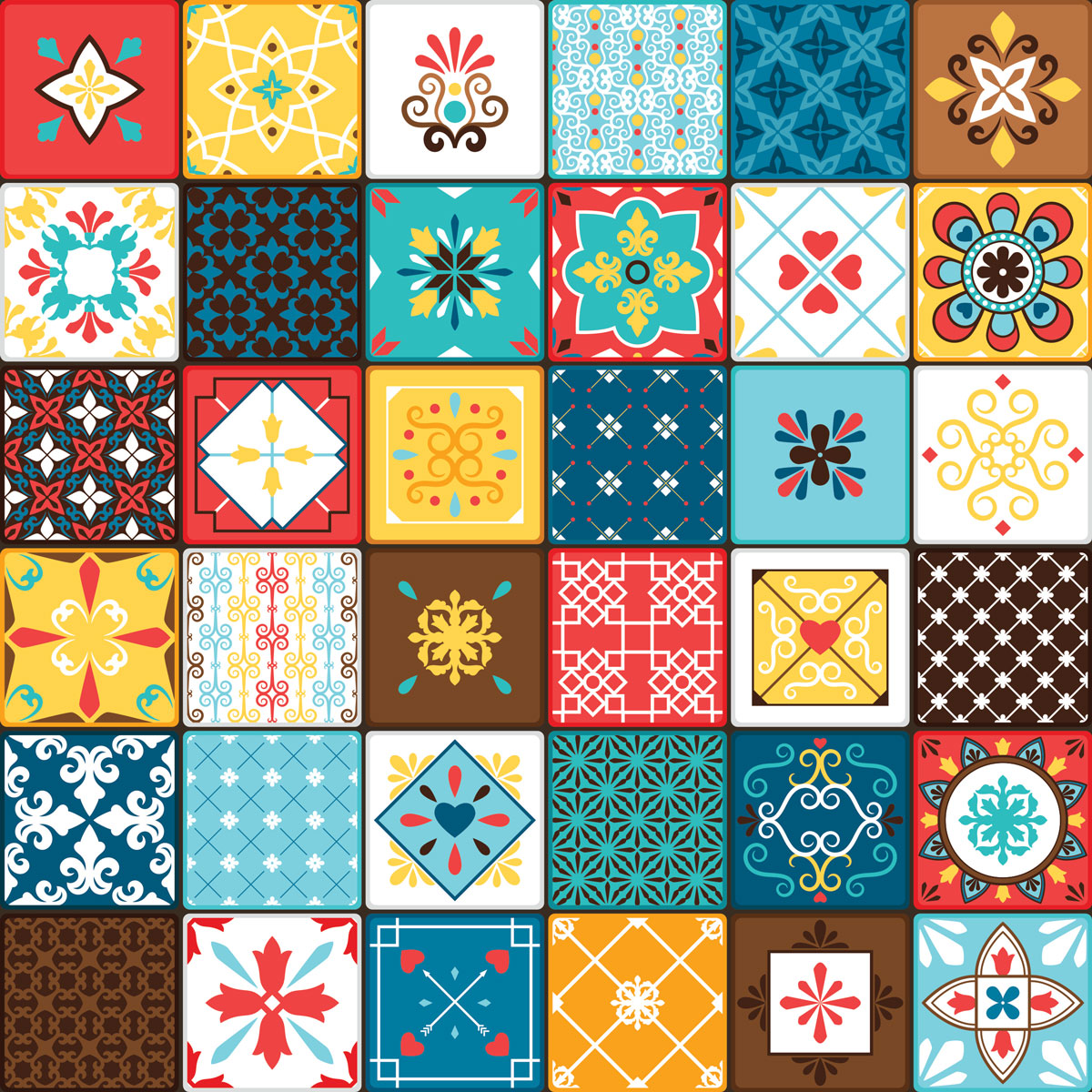 Carreaux de ciment autocollant