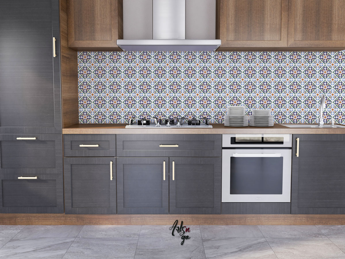 Carreaux de ciment autocollant