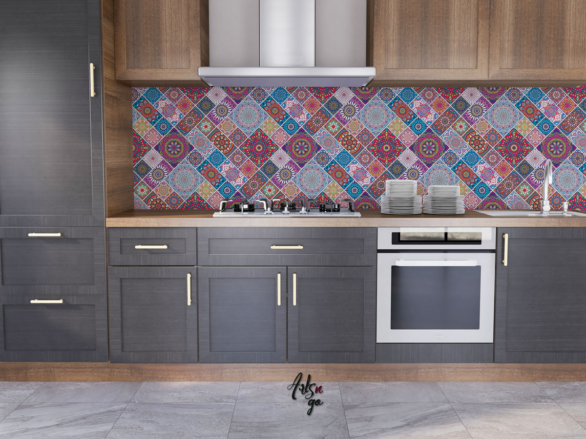 Carreaux de ciment autocollant