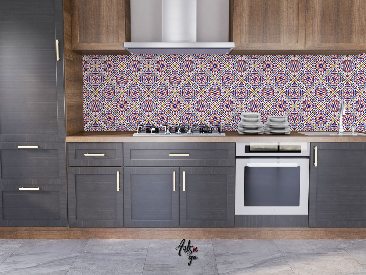 Carreaux de ciment autocollant