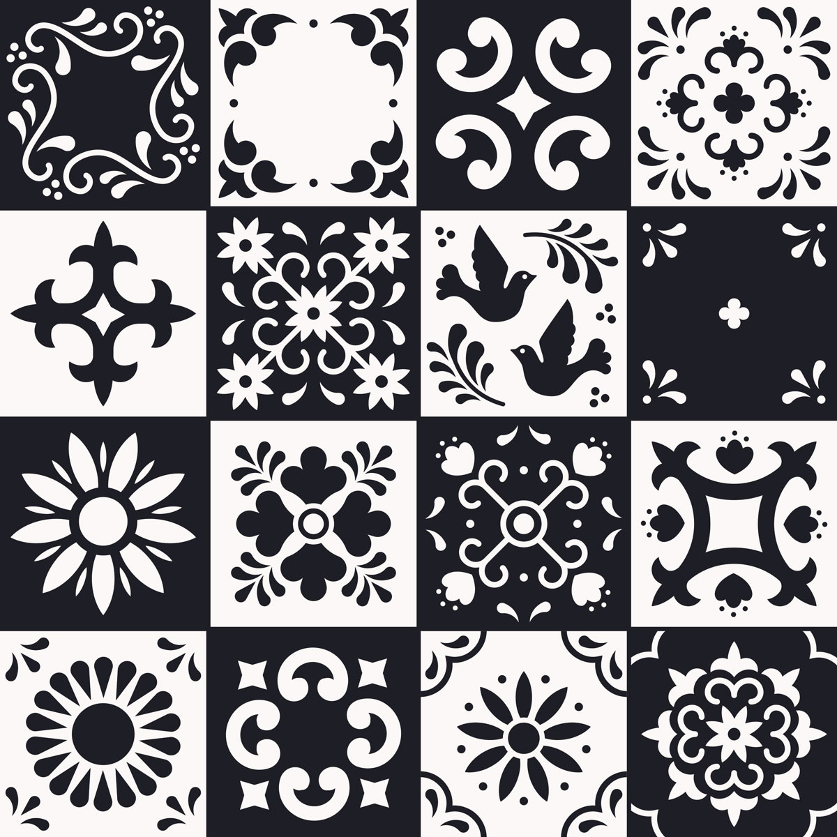 Carreaux de ciment autocollant