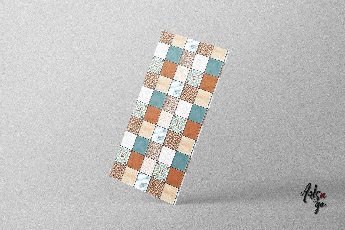 Carreaux de ciment autocollant