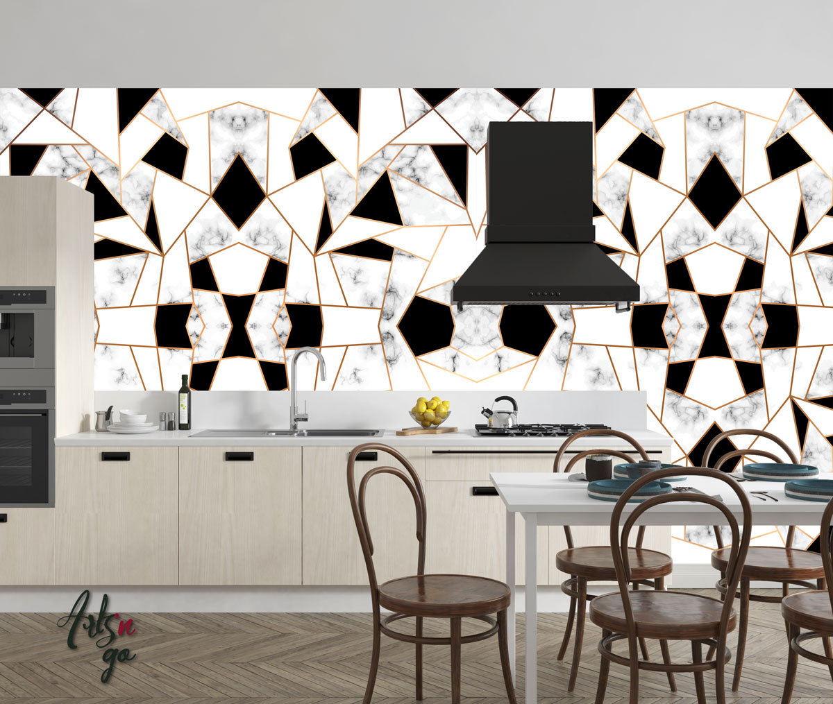Carreaux de ciment autocollant