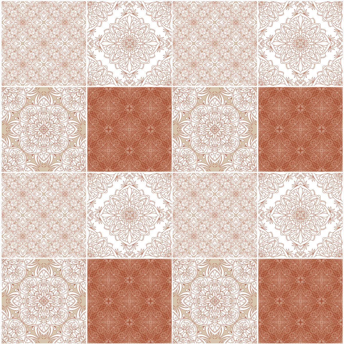 T0037-3 Carreaux de ciment autocollant