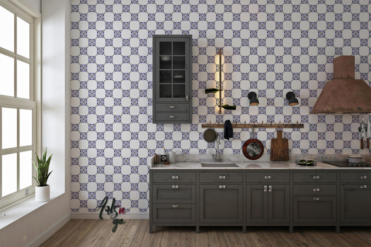 autocollant tradition bleu