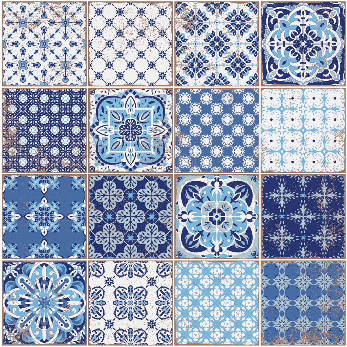 T0042-3 Carreaux de ciment autocollant