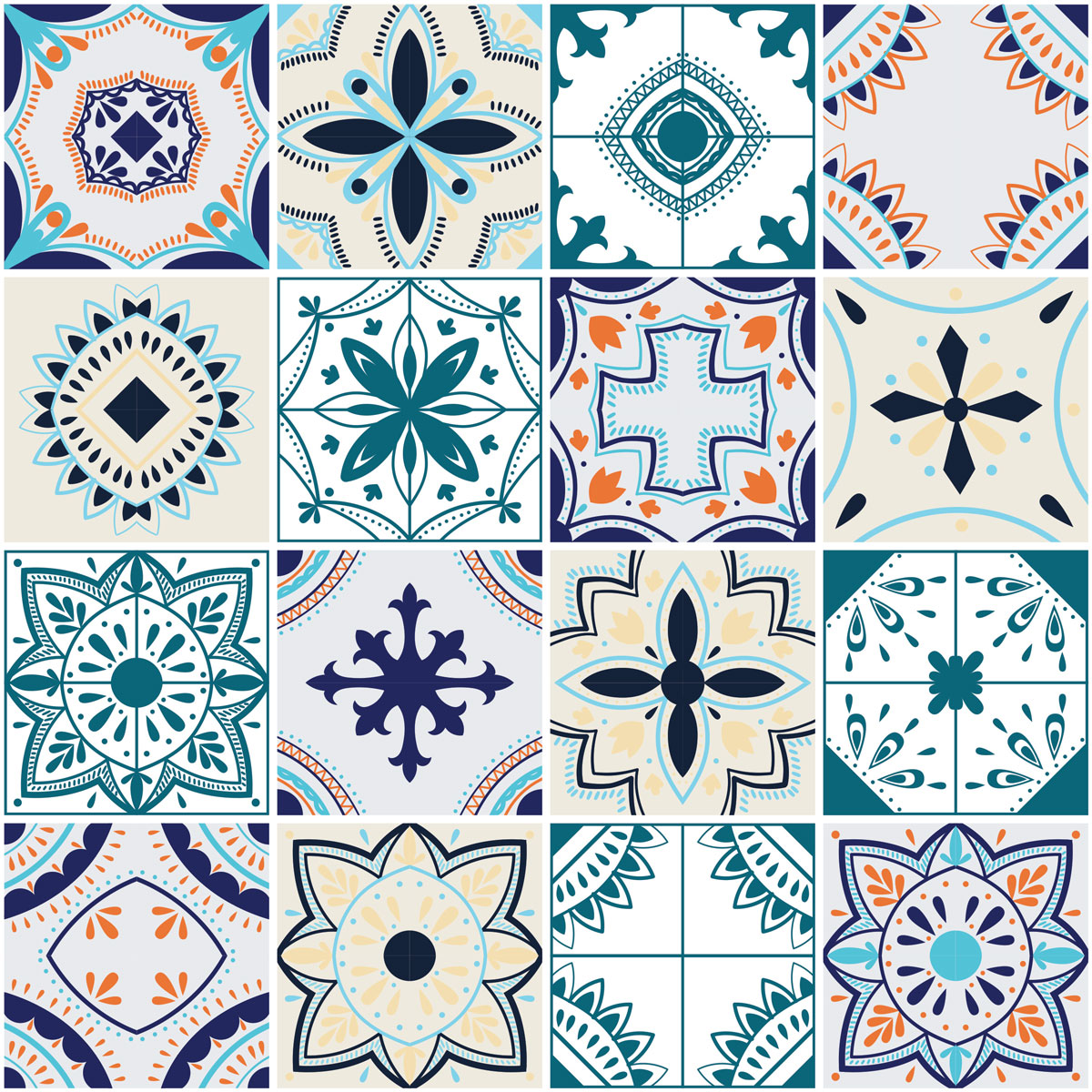 Carreaux de ciment autocollant