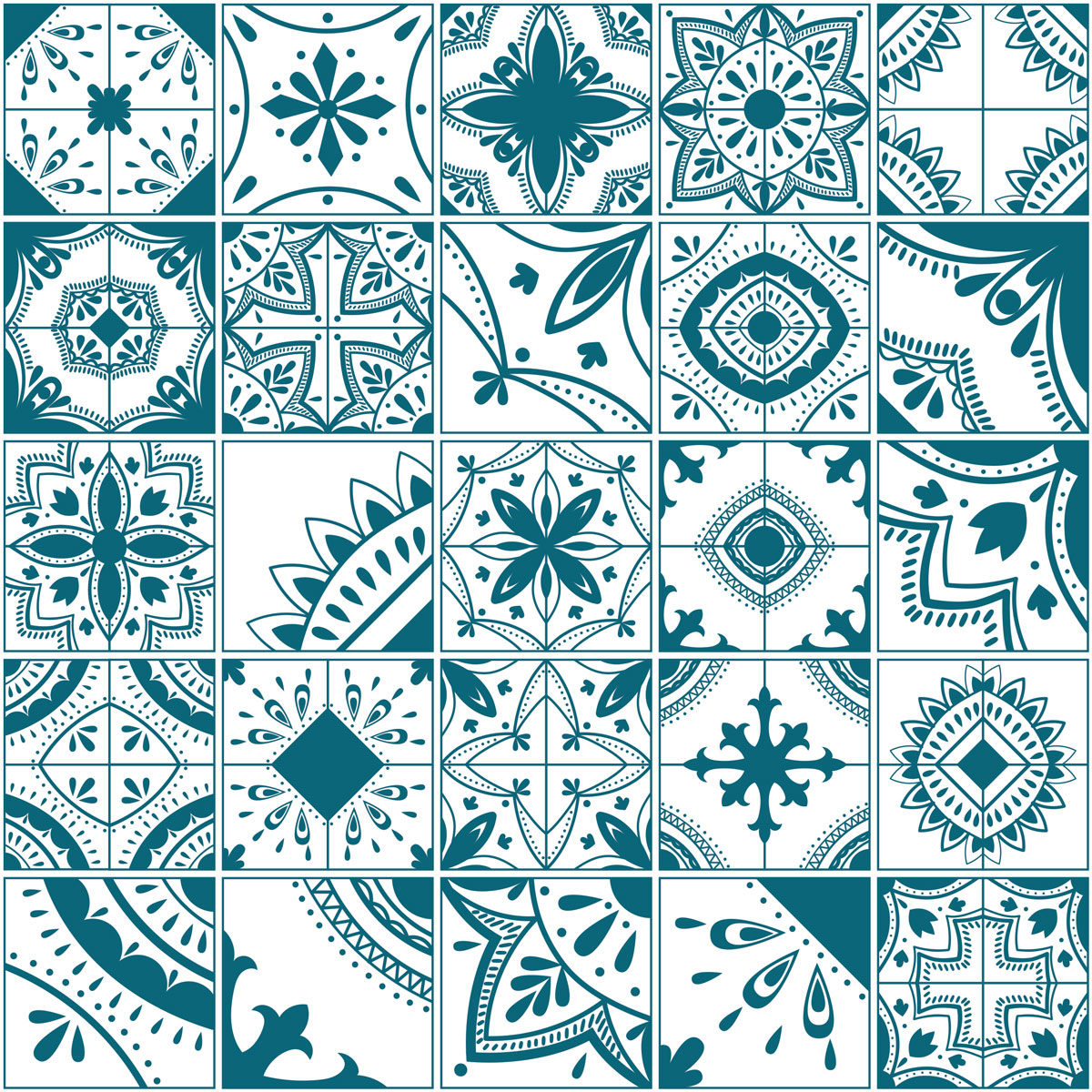 Carreaux de ciment autocollant