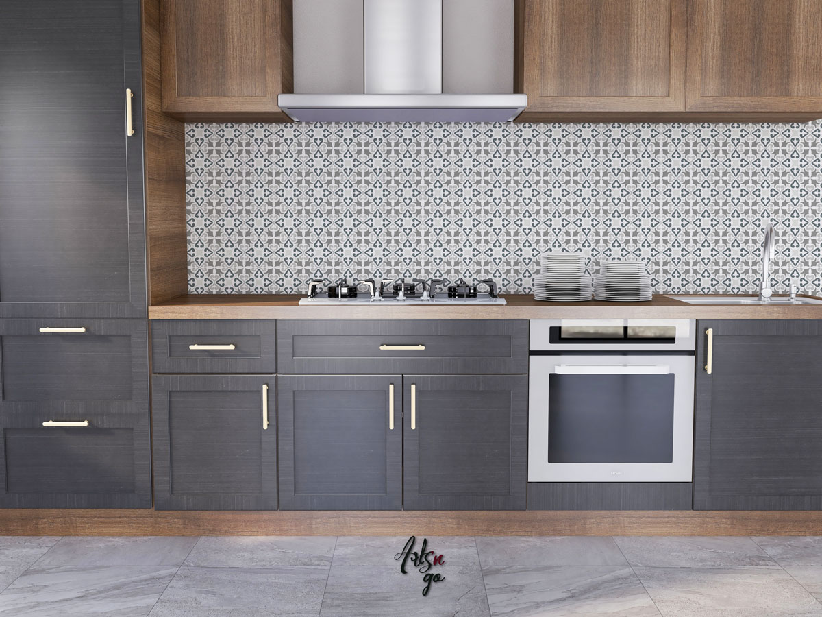 Carreaux de ciment autocollant