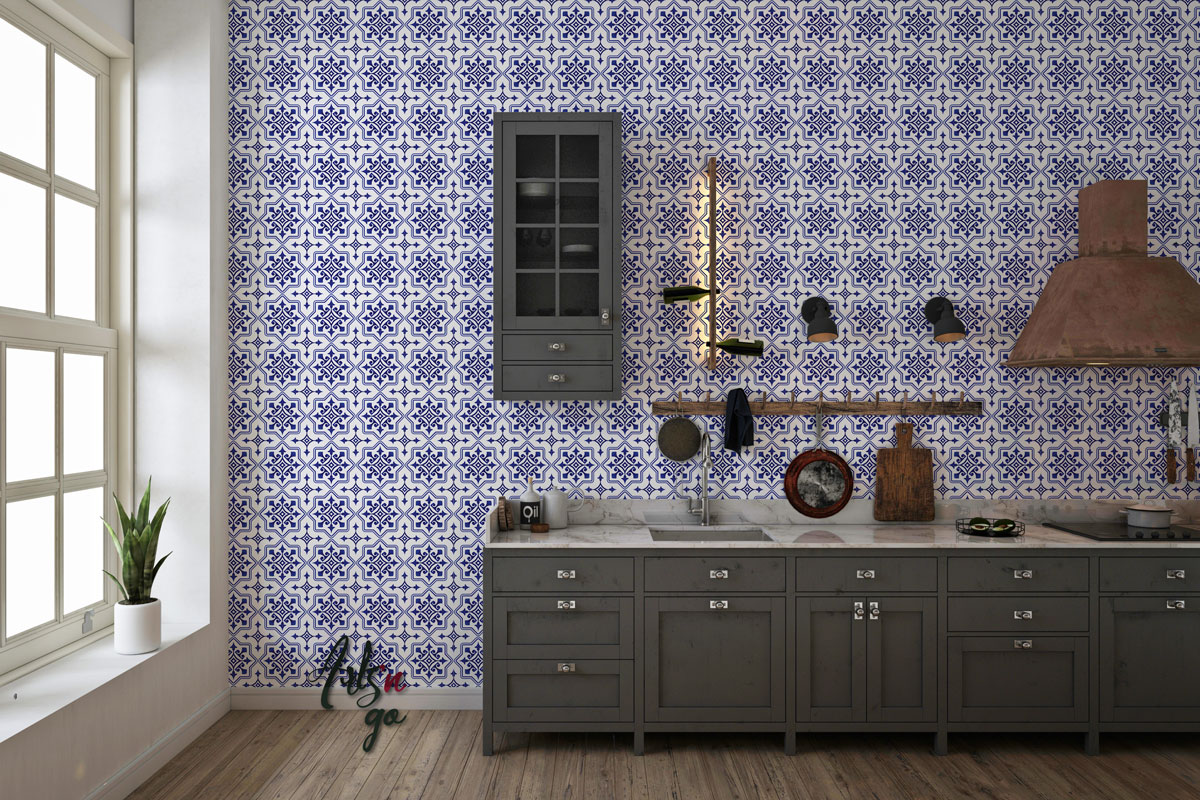 Carreaux de ciment autocollant