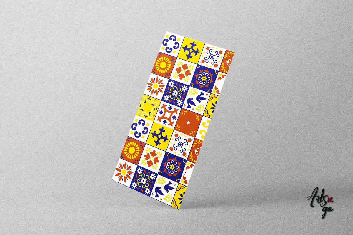 Carreaux de ciment autocollant