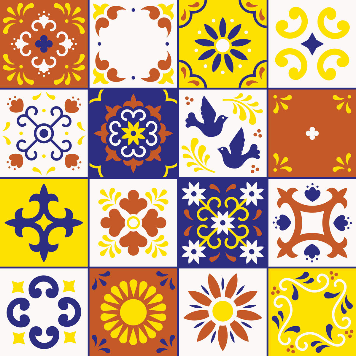 Carreaux de ciment autocollant