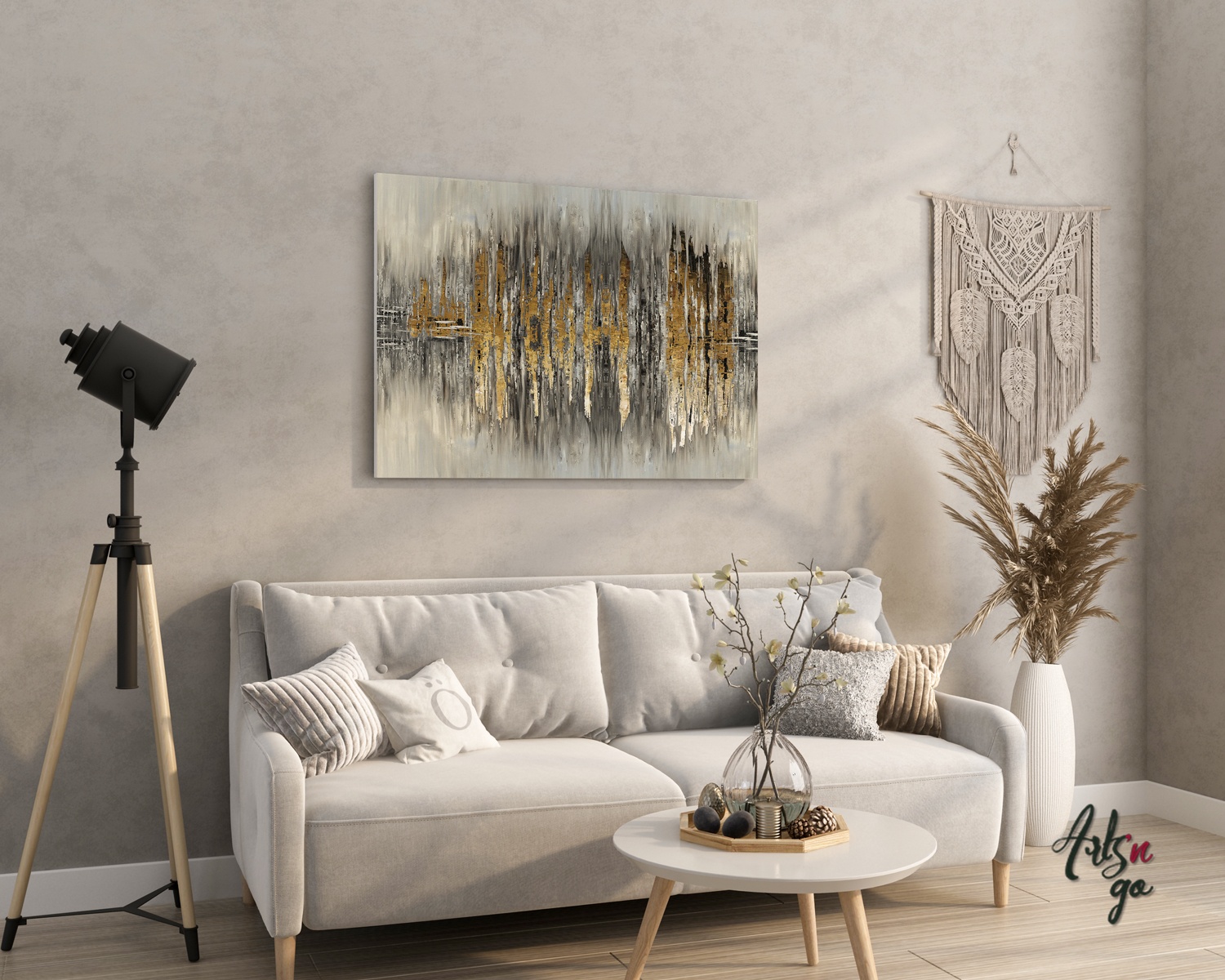 tableau de peinture abstrait