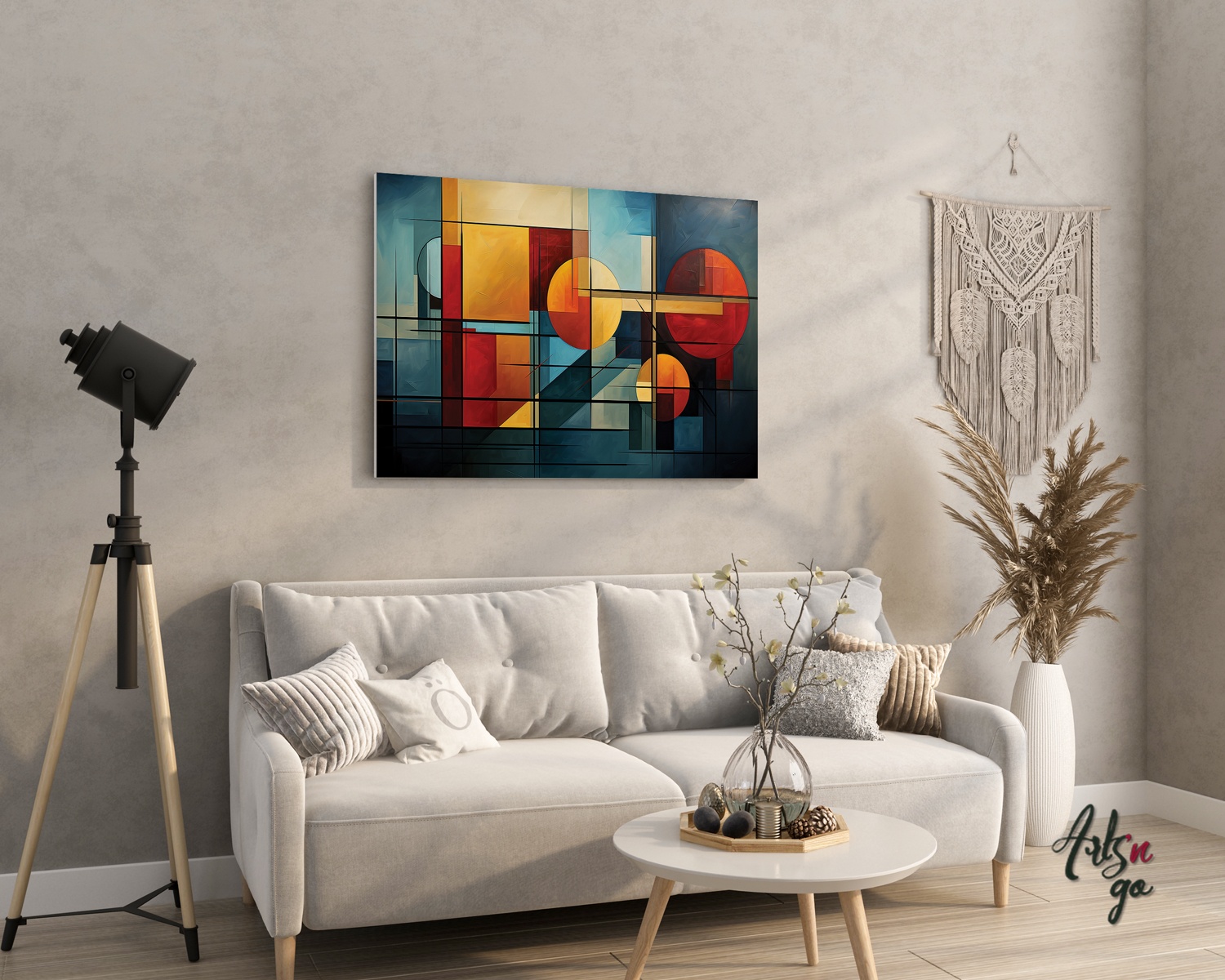 Tableau de peinture abstrait